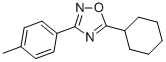 structure of CAS# 330828-28-9, 5-Cyclohexyl-3-(p-Tolyl)-1,2,4-Oxadiazole