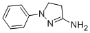 structure of CAS# 3314-35-0, 3-Amino-4,5-Dihydro-1-Phenylpyrazole;(1-Phenyl-4,5-Dihydropyrazol-3-Yl)Amine;A1029/0048197;1-Fenyl-3-Aminopyrazolin  [Czech]