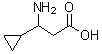 结构式 CAS# 331633-72-8, 3-氨基-3-环丙基丙酸