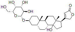 CAS#: 33275-60-4， 4-[(3S,5R,8R,9S,10S,13R,17R)-14-Hydroxy-10,13-Dimethyl-3-[(2R,3R,4S,5R,6R)-3,4,5-Trihydroxy-6-(Hydroxymethyl)Oxan-2-Yl]Oxy-1,2,3,4,5,6,7,8,9,11,12,15,16,17-Tetradecahydrocyclopenta[a]Phenanthren-17-Yl]-5H-Furan-2-One