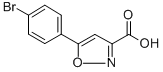 structure of CAS# 33282-23-4, 5-(4-Bromophenyl)Isoxazole-3-Carboxylic Acid