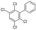 structure of CAS# 33284-54-7, 2,3,5,6-Tetrachlorobiphenyl;1,2,4,5-Tetrachloro-3-Phenyl-Benzene;Biphenyl, 2,3,5,6-Tetrachloro-;Chebi:34224