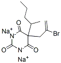 CAS 登录号：3330-46-9， 5-(2-溴丙-2-烯基)-4,6-二氧代-5-戊烷-2-基-1H-嘧啶-2-醇钠