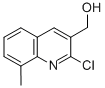 structure of CAS# 333408-31-4, (2-Chloro-8-Methylquinolin-3-Yl)Methanol;(2-Chloro-8-Methyl-3-Quinolinyl)Methanol(SALTDATA: FREE);(2-CHLORO-8-METHYLQUINOLIN-3-YL)METHANOL;2-CHLORO-8-METHYLQUINOLINE-3-METHANOL