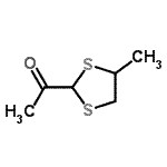CAS#: 33406-26-7， 1-(4-Methyl-1,3-Dithiolan-2-Yl)Ethanone