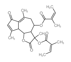 CAS#: 33439-66-6， [3,6,9-Trimethyl-3-(2-Methylbut-2-Enoyloxy)-2,7-Dioxo-4,5,9a,9b-Tetrahydro-3aH-Azuleno[5,4-d]Furan-4-Yl] 2-Methylbut-2-Enoate