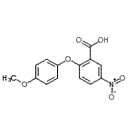 CAS#: 33459-12-0， 2-(4-Methoxyphenoxy)-5-Nitrobenzoic Acid