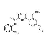 CAS#: 334944-38-6， 2,4-Dimethoxy-N-{1-[(2-Methylphenyl)Amino]-1-Oxo-2-Propanyl}Benzamide