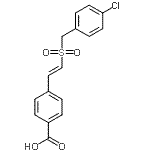 CAS#: 334969-03-8， 4-{(E)-2-[(4-Chlorobenzyl)Sulfonyl]Vinyl}Benzoic Acid