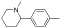CAS 登录号：3358-47-2， 1-甲基-2-(4-甲基苯基)哌啶