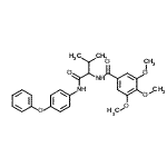 CAS#: 336165-66-3， 3,4,5-Trimethoxy-N-{3-Methyl-1-Oxo-1-[(4-Phenoxyphenyl)Amino]-2-Butanyl}Benzamide