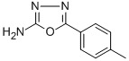 structure of CAS# 33621-60-2, 5-(4-Methylphenyl)-1,3,4-Oxadiazol-2-Amine;5-(4-Methylphenyl)-1,3,4-Oxadiazol-2-Amine