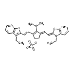 CAS#: 33628-25-0， 2-[(E)-2-{(3E)-2-(Dimethylamino)-3-[(2Z)-2-(3-Ethyl-1,3-Benzothiazol-2(3H)-Ylidene)Ethylidene]-1-Cyclopenten-1-Yl}Vinyl]-3-Ethyl-1,3-Benzothiazol-3-Ium Perchlorate