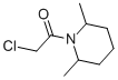 structure of CAS# 33681-23-1, 2-Chloro-1-(2,6-Dimethyl-Piperidin-1-Yl)-Ethanone;1-(Chloroacetyl)-2,6-Dimethylpiperidine(SALTDATA: FREE);2-Chloro-1-(2,6-Dimethyl-Piperidin-1-Yl)-Ethanone