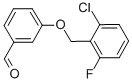 结构式 CAS# 336879-99-3, 3-[(2-氯-6-氟苄基)氧基]苯甲醛