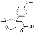 structure of CAS# 337486-10-9, [4-(4-Methoxyphenyl)-2,2-Dimethyltetrahydro-2H-Pyran-4-Yl]Acetic Acid;[4-(4-met<wbr>hoxypheny<wbr>l)-2,2-di<wbr>methyltet<wbr>rahydro-2<wbr>H-pyran-4<wbr>-yl]aceti<wbr>c acid;[4-(4-Met<wbr>hoxy-phen<wbr>yl)-2,2-d<wbr>imethyl-t<wbr>etrahydro<wbr>-pyran-4-<wbr>yl]-aceti<wbr>c acid;[4-(4-MET<wbr>HOXY-PHEN<wbr>YL)-2,2-D<wbr>IMETHYL-T<wbr>ETRAHYDRO<wbr>-PYRAN-4-<wbr>YL]-ACETI<wbr>CACID