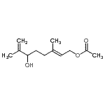 CAS#: 33766-43-7， (2E)-6-Hydroxy-3,7-Dimethyl-2,7-Octadien-1-Yl Acetate