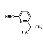 结构式 CAS# 337904-76-4, 6-异丙基-2-吡啶甲腈