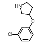CAS#: 337912-67-1， 3-(3-Chlorophenoxy)Pyrrolidine
