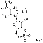 CAS#: 33823-18-6， 8-Methylaminoadenosine-3',5'-cyclic monophosphate sodium salt