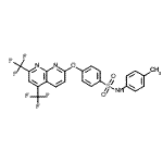 CAS#: 338412-31-0， 4-{[5,7-Bis(Trifluoromethyl)-1,8-Naphthyridin-2-Yl]Oxy}-N-(4-Methylphenyl)Benzenesulfonamide