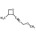 CAS 登录号：33879-53-7， 2-(3-甲氧基-1-丙炔-1-基)-3-甲基氧杂环丁烷