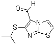 structure of CAS# 338976-44-6, 6-(Isopropylthio)Imidazo[2,1-b][1,3]Thiazole-5-Carboxaldehyde