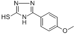 structure of CAS# 33901-36-9, 5-(4-Methoxyphenyl)-1,2-Dihydro-1,2,4-Triazole-3-Thione;Zinc01297040;Mls000109411;Smr000105354