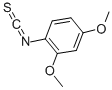 structure of CAS# 33904-03-9, 2,4-Dimethoxyphenyl Isothiocyanate;2,4-Dimethoxyphenyl Isothiocyanate, 95+%;2,4-Dimethoxyphenyl Isothiocyanate 95%;2,4-DIMETHOXYPHENYL ISOTHIOCYANATE