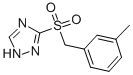 structure of CAS# 339105-87-2, 3-[(3-Methylbenzyl)Sulfonyl]-1H-1,2,4-Triazole