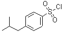 structure of CAS# 339370-45-5, 4-Isobutylbenzenesulfonyl Chloride;4-(2-methylpropyl)benzenesulfonyl chloride;4-isobutylbenzene-1-sulfonyl chloride;4-Isobutyl-benzenesulfonyl chloride