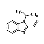 结构式 CAS# 339547-40-9, 1-异丙基-1H-苯并咪唑-2-甲醛