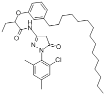 CAS#: 33956-01-3， N-[1-(2-Chloro-4,6-Dimethylphenyl)-5-Oxo-4H-Pyrazol-3-Yl]-2-(3-Pentadecylphenoxy)Butanamide