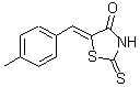structure of CAS# 33992-80-2, (5Z)-5-(4-Methylbenzylidene)-2-Thioxo-1,3-Thiazolidin-4-One;