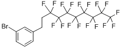 structure of CAS# 340157-97-3, 1-Bromo-3-(Heptadecafluorodecyl)Benzene
