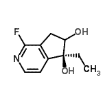 CAS#: 340268-59-9， (5S)-5-Ethyl-1-Fluoro-6,7-Dihydro-5H-Cyclopenta[c]Pyridine-5,6-Diol