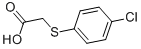 structure of CAS# 3405-88-7, (4-Chlorophenylthio)Acetic Acid;2-[(4-Chlorophenyl)Thio]Acetic Acid;2-(4-Chlorophenyl)Sulfanylethanoic Acid;Nsc 33051