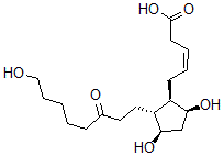 CAS#: 34069-62-0， (Z)-5-[(1R,2R,3R,5S)-3,5-Dihydroxy-2-(8-Hydroxy-3-Oxooctyl)Cyclopentyl]Pent-3-Enoic Acid