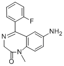 结构式 CAS# 34084-50-9, 7-氨基氟硝西泮