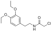 structure of CAS# 34162-19-1, 2-Chloro-N-[2-(3,4-Diethoxy-Phenyl)-Ethyl]-Acetamide;2-Chloro-N-[2-(3,4-Diethoxyphenyl)Ethyl]Ethanamide;Zinc03268133