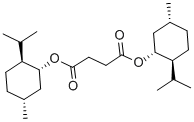 structure of CAS# 34212-59-4, (1R)-(-)-Dimenthyl Succinate;(2-Isopropyl-5-Methyl-Cyclohexyl) (5-Isopropyl-2-Methyl-Cyclohexyl) Butanedioate;Butanedioic Acid (2-Isopropyl-5-Methylcyclohexyl) Ester (5-Isopropyl-2-Methylcyclohexyl) Ester;Succinic Acid (2-Isopropyl-5-Methyl-Cyclohexyl) Ester (5-Isopropyl-2-Methyl-Cyclohexyl) Ester