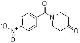 结构式 CAS# 34259-84-2, 1-(4-硝基苯甲酰)-4-哌啶酮