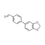 structure of CAS# 342889-39-8, 4-(1,3-Benzodioxol-5-Yl)Benzaldehyde;4-(2H-benzo[3,4-d]1,3-dioxolan-5-yl)benzaldehyde;4-(benzo[d][1,3]dioxol-5-yl)benzaldehyde;MFCD07782410