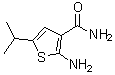 structure of CAS# 343272-23-1, 2-Amino-5-Isopropyl-3-Thiophenecarboxamide;2-amino-5-(methylethyl)thiophene-3-carboxamide;2-amino-5-(propan-2-yl)thiophene-3-carboxamide;2-amino-5-isopropyl-3-thiophenecarboxamide