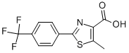 structure of CAS# 343322-66-7, 5-Methyl-2-(4-Trifluoromethyl-Phenyl)-Thiazole-4-Carboxylic Acid;4-Thiazolecarboxylic  Acid,  5-Methyl-2-[4-(Trifluoromethyl)Phenyl]-;5-METHYL-2-(4-TRIFLUOROMETHYL-PHENYL)-THIAZOLE-4-CARBOXYLIC ACID