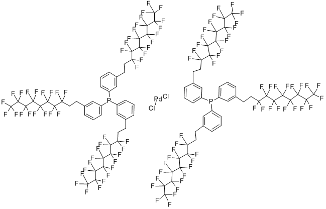 CAS#: 343343-17-9， Bis(Tris(3-(H4-Perfluorodecyl)Phenyl)Phosphine]palladium(II) dichloride