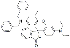 CAS#: 34342-67-1， 2'-(Bis(Phenylmethyl)Amino)-6'-Diethylamino-4'-Methylspiro[2-Benzofuran-3,9'-Xanthene]-1-One