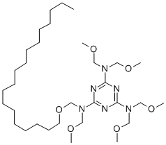 CAS#: 34346-37-7， N2,N4,N4,N6,N6-Pentakis(Methoxymethyl)-N2-(Octadecoxymethyl)-1,3,5-Triazine-2,4,6-Triamine