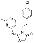 CAS#: 34375-50-3， 3-[2-(4-Chlorophenyl)Ethyl]-2-(3-Methylphenyl)Imino-1,3-Thiazolidin-4-One