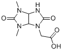 structure of CAS# 343768-54-7, 2-[(3aR,6aS)-1,3-Dimethyl-2,5-Dioxo-4,6a-Dihydro-3aH-Imidazo[5,4-d]Imidazol-6-Yl]Acetic acid;2-[(3Ar,6As)-2,5-Diketo-1,3-Dimethyl-4,6A-Dihydro-3Ah-Imidazo[5,4-D]Imidazol-6-Yl]Acetate;2-[(3Ar,6As)-1,3-Dimethyl-2,5-Dioxo-4,6A-Dihydro-3Ah-Imidazo[5,4-D]Imidazol-6-Yl]Ethanoate;Zinc00356433